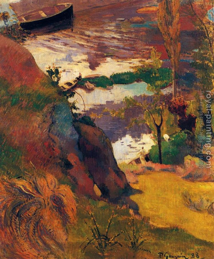 Paul Gauguin : Fishermen and Bathers on the Aven
